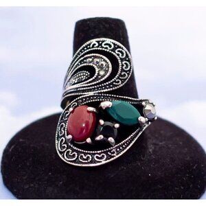 Vintage Boho Heart Design Ring - S13